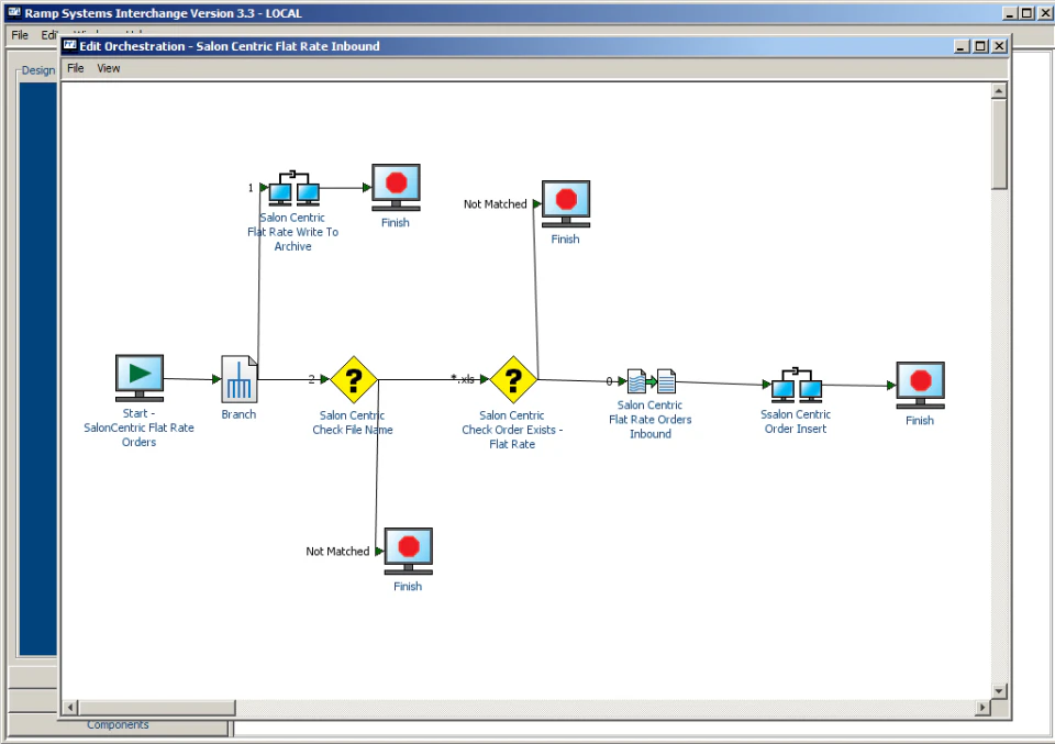 screenshot of Ramp Systems Interchange EDI